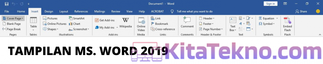 Ini Dia Detail Menu Bar Microsoft Word 2019 – Kita Tekno