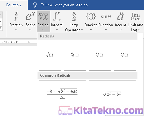 Cara Membuat Rumus di Word