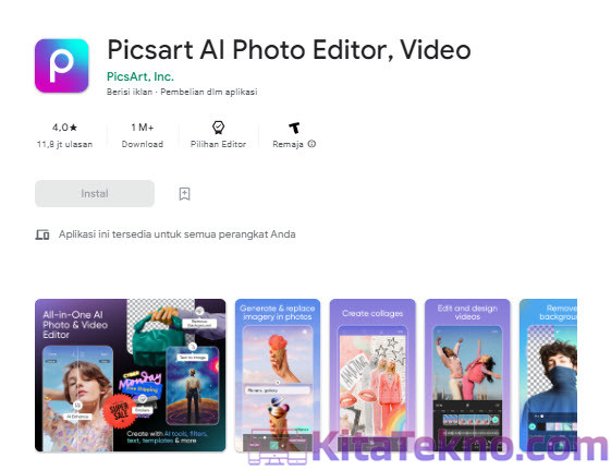 PicsArt - Aplikasi Edit Wajah Korea