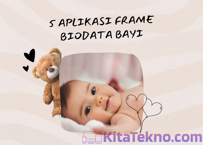 5 APLIKASI FRAME BIODATA BAYI