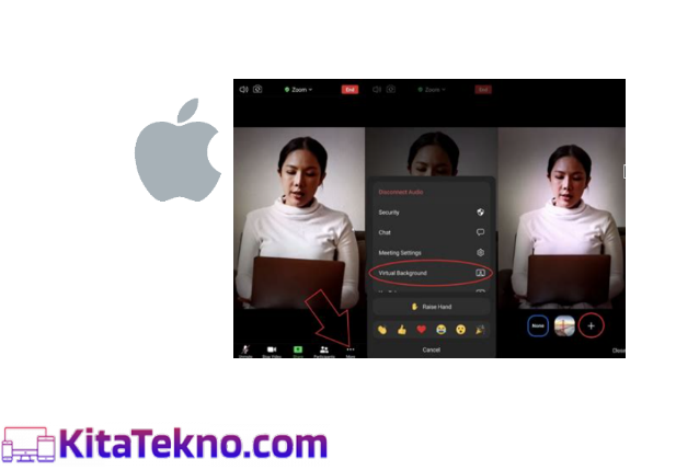 cara mengubah Background Zoom iPhone